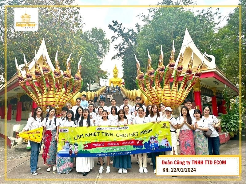 Đoàn Công ty TNHH TTD ECOM – Bangkok – Pattaya 5N4Đ – Khởi hành ngày 22/01/2024